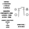 CONJUNTO DE FIXAÇÃO ASSENTO DECA Ap.01 REF: 1061 - ATLAS - Image 2