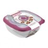 CONJ. 3 POTES QUAD. PLÁSTICO COM VÁLVULA DE VAPOR FLOR - SANREMO