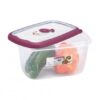 CONJUNTO COM 3 POTES TRANSPARENTES E BORRACHA ROXA - SANREMO - Imagem 4