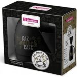 CAFETEIRA BULE GARRAFA TÉRMICA + SUPORTE DE FILTRO 700ML PRETA- SANREMO